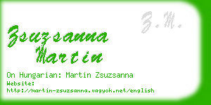 zsuzsanna martin business card